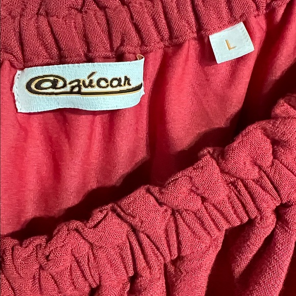 Rusty Red Ruffled Dress - Picture 2 of 4